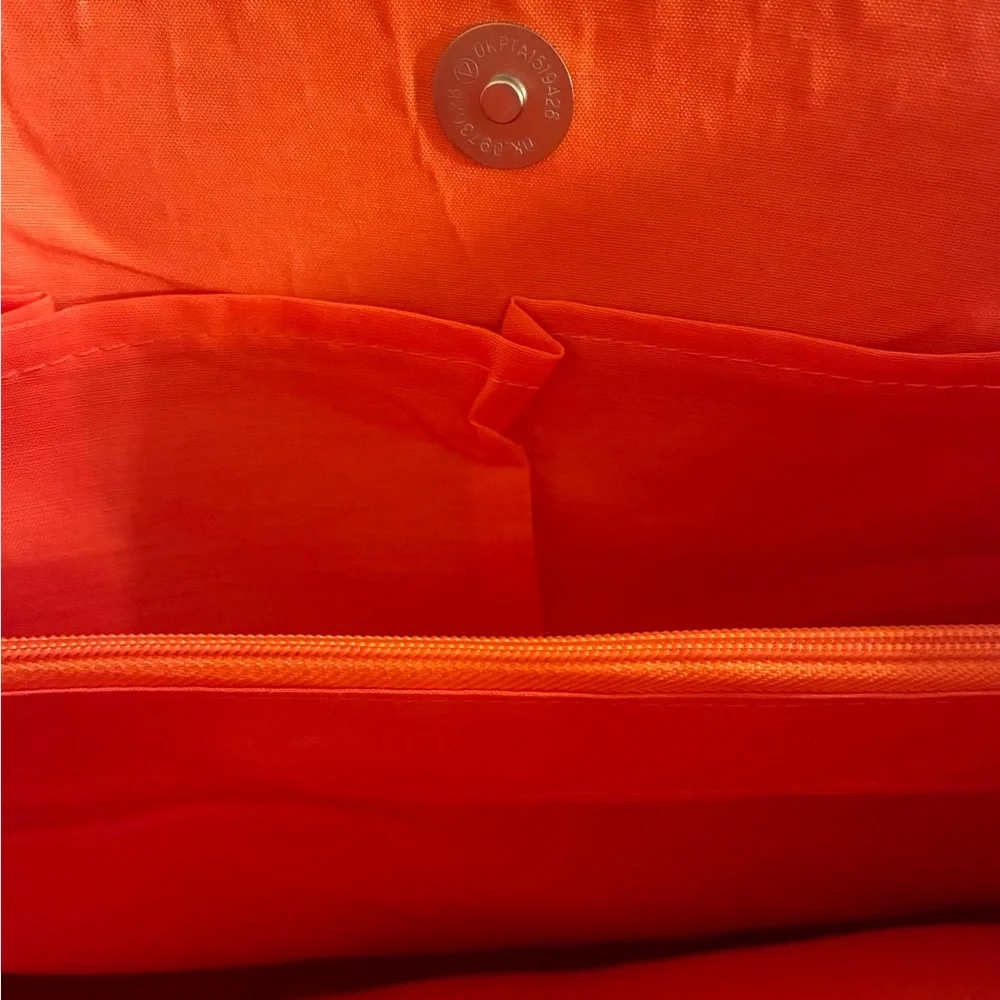 NWT Magid Orange Chain-Handle Straw Woven Shoulder Bag Summer Coastal Beach Vibe